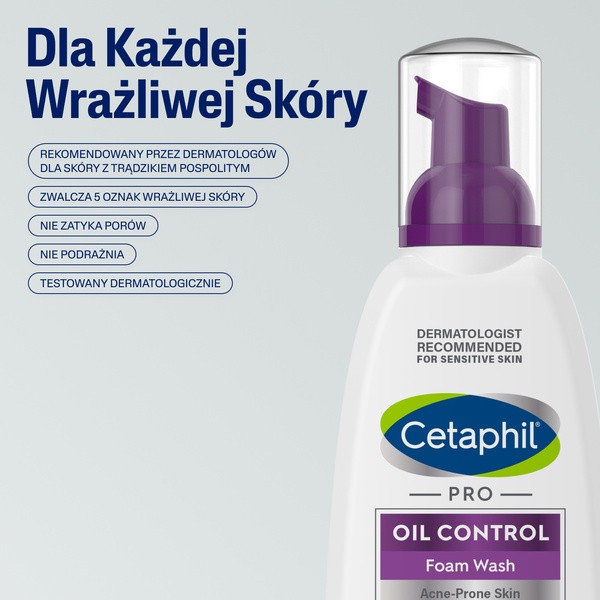 Cetaphil PRO Oil Control, pianka do mycia, 236 ml