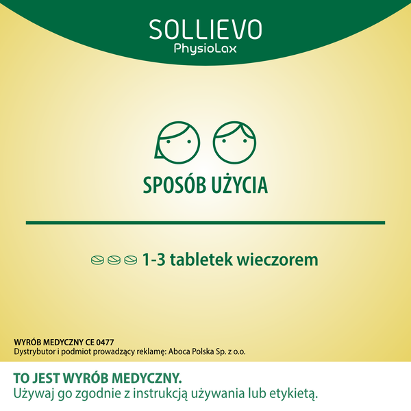 Sollievo PhysioLax, fizjologiczne leczenie zaparć, tabletki, 27 szt.