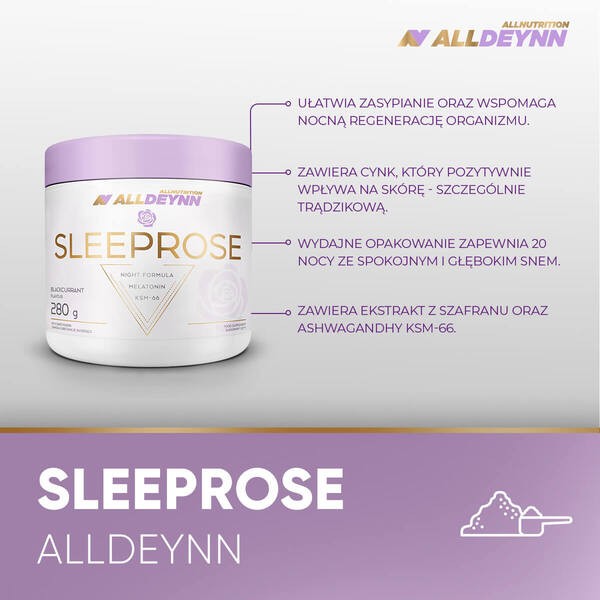 Allnutrition, ALLDEYNN SleepRose, tropical-orange, proszek, 280 g