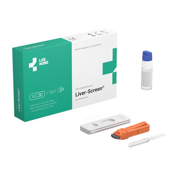 Liver-Screen, test próby wątrobowe (ALT, AST), badanie wątroby, 1 szt.