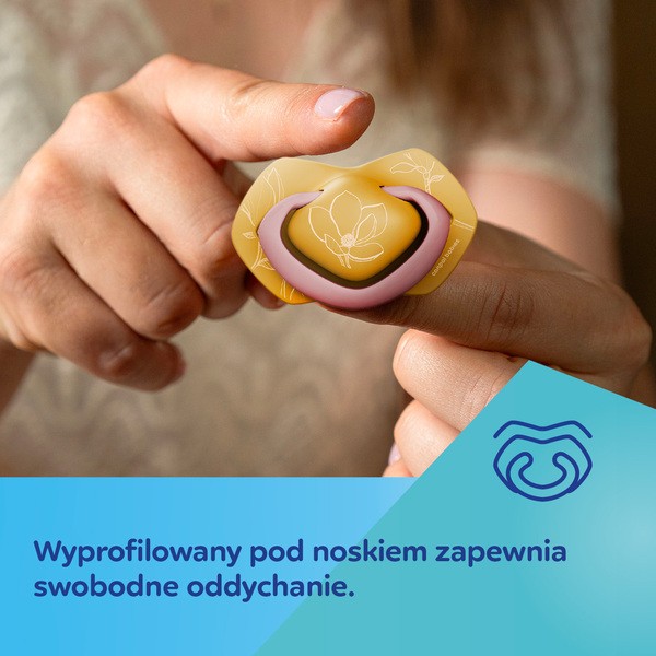 Canpol Babies Gold, smoczek silikonowy Light touch, symetryczny 18 m+, różowy, 2 szt.