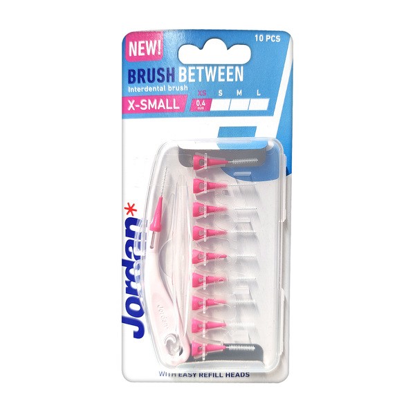 Jordan Brush Between, szczoteczka do przestrzeni międzyzębowych XS, 10 szt.