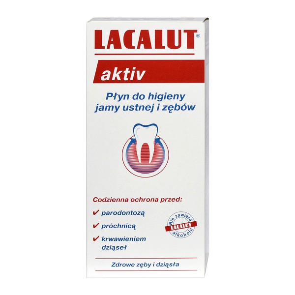 Lacalut aktiv, płyn do płukania ust, 300 ml