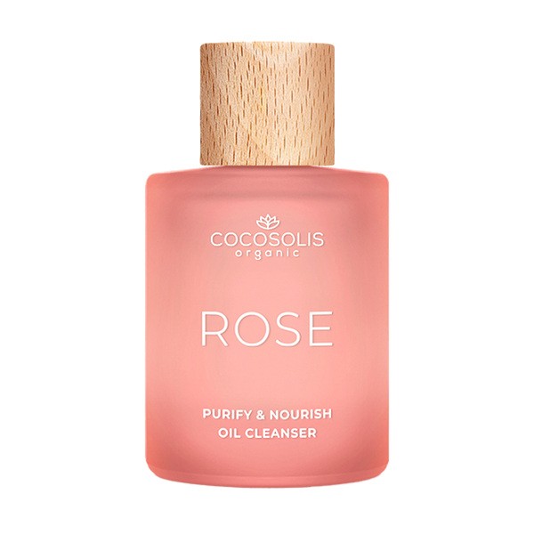 Zestaw Cocosolis Rose, różany olejek do oczyszczania twarzy, 50 ml + różana pianka do oczyszczania twarzy, 150 ml + łagodzący toner do twarzy z różą damasceńską, kaktusem i kokosem, 100 ml