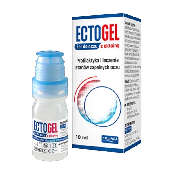 Ectogel, żel do oczu z ektoiną, 10 ml