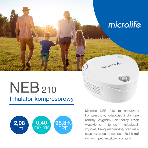Inhalator Microlife NEB 210, kompresorowy, 1 szt.