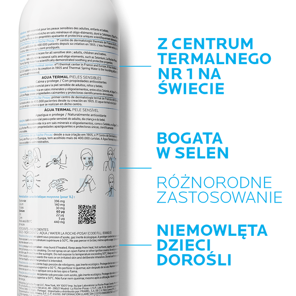 La Roche-Posay Eau Thermale, woda termalna, aerozol, 300 ml