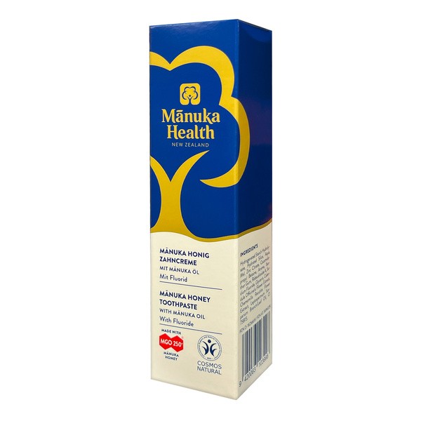 Manuka Health, Pasta do zębów z miodem Manuka, propolisem i olejem Manuka z fluorem, 75 ml