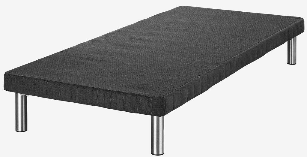 Udstillingsseng, lamelbund, 90x200, grå