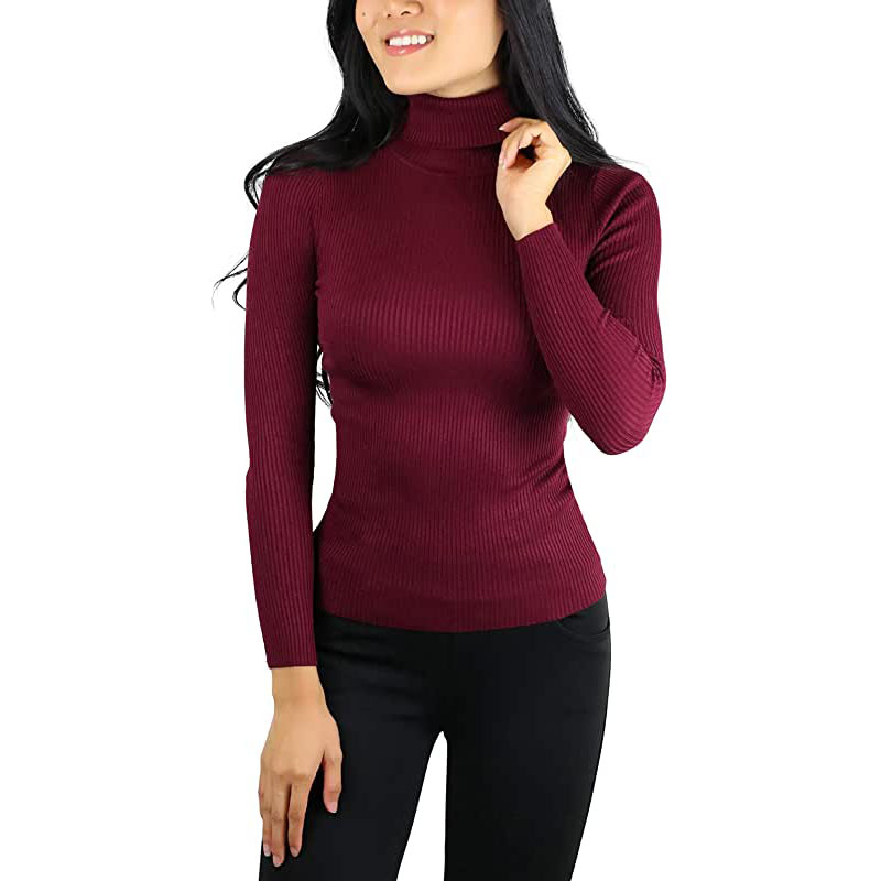 ToBeInStyle Damski sweter z golfem i mankietem zapinanym na guziki