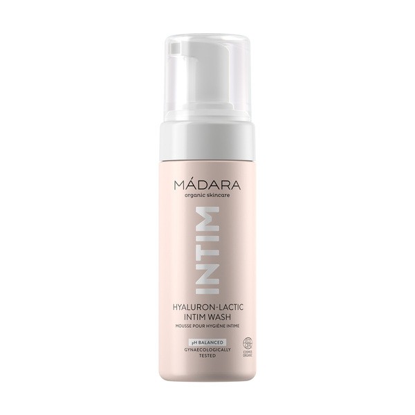 Madara Hyaluron-Lactic Intim Wash, delikatny mus do higieny intymnej, 150 ml