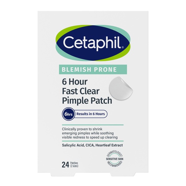 Cetaphil, 6 Hour Fast Clear Pimple Patch, plastry na wypryski, 24 szt.