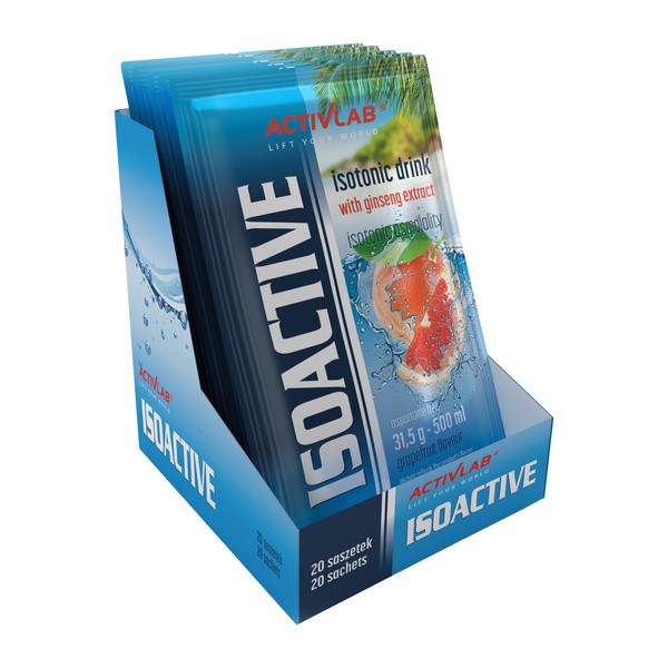 Isoactiv, smak grejpfrutowy, proszek w saszetkach, 20 szt.