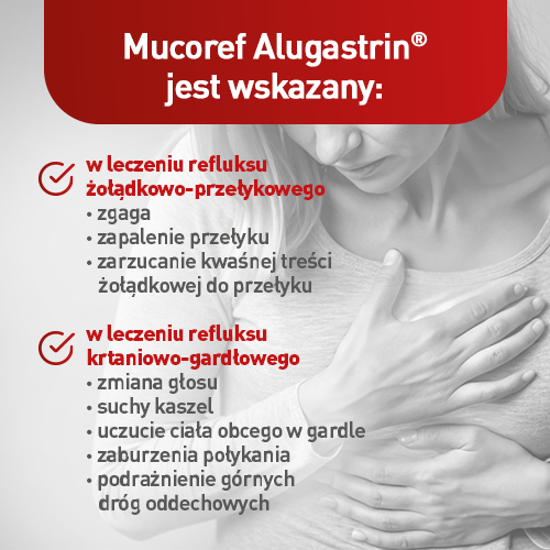 Mucoref Alugastrin, proszek, 14 saszetek