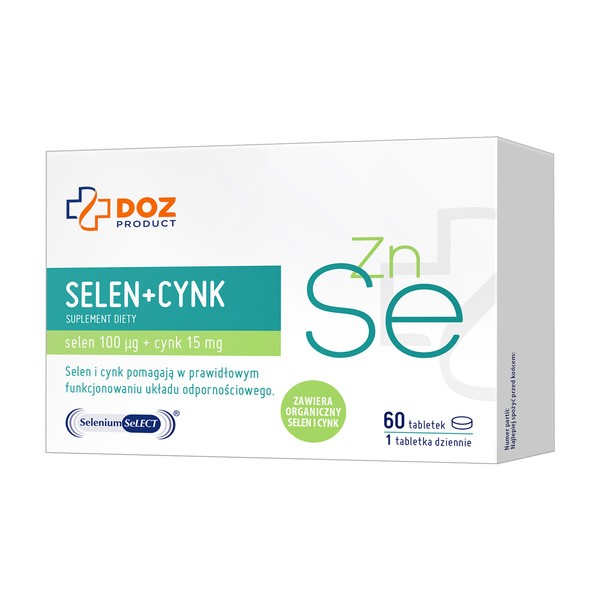 DOZ Product Selen + Cynk, tabletki, 60 szt.