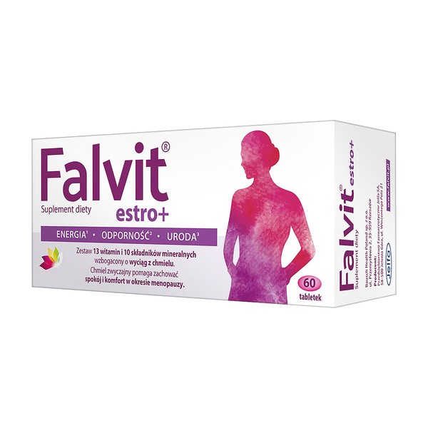 Falvit estro +, tabletki powlekane, 60 szt.
