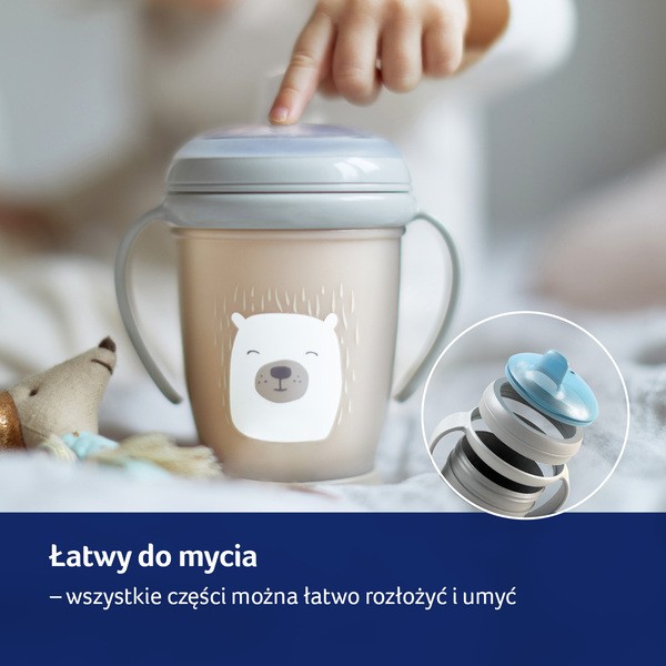 Canpol Lovi Sippy Master, kubek niekapek, Buddy Bear, 250 ml, 1 szt.