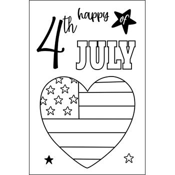 FourthofJuly2stamp Clear Stamp Set