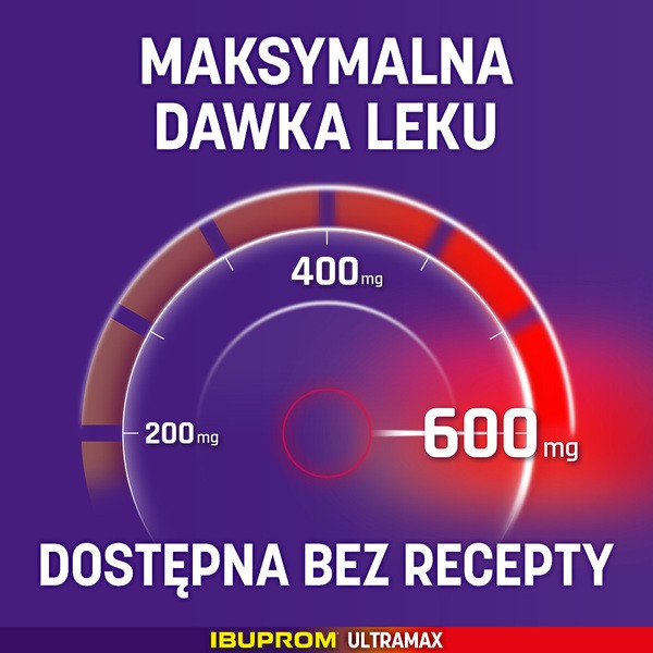 Ibuprom Ultramax, 600 mg, tabletki powlekane, 10 szt.