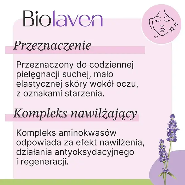 Biolaven, krem pod oczy, 15 ml