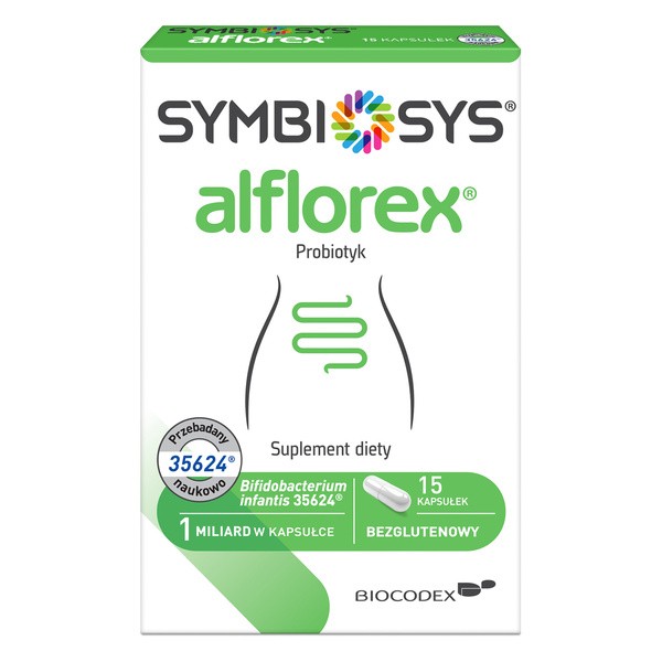 Symbiosys Alflorex, probiotyk, kapsułki, 15 szt.