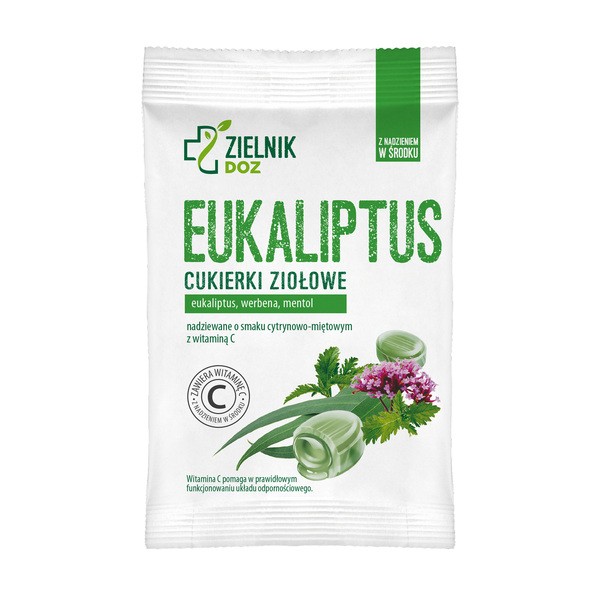 ZIELNIK DOZ Eukaliptus, cukierki ziołowe, 60 g