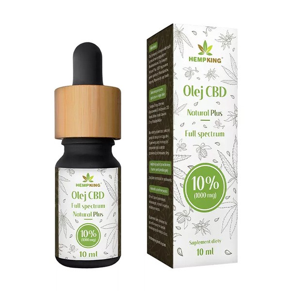 HempKing Olej CBD 10% Natural Plus, krople, 10 ml