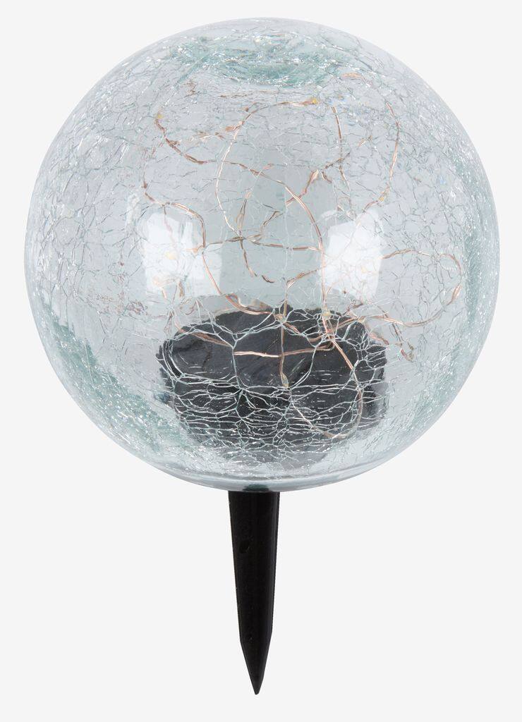 HAVVALE Solcellelampe HAVVALE Ø15xH25cm transparent