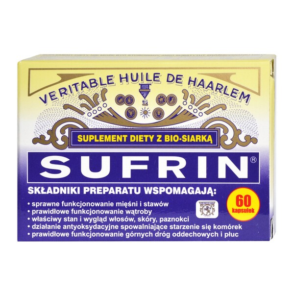 Sufrin, bio-siarka, kapsułki, 60 szt
