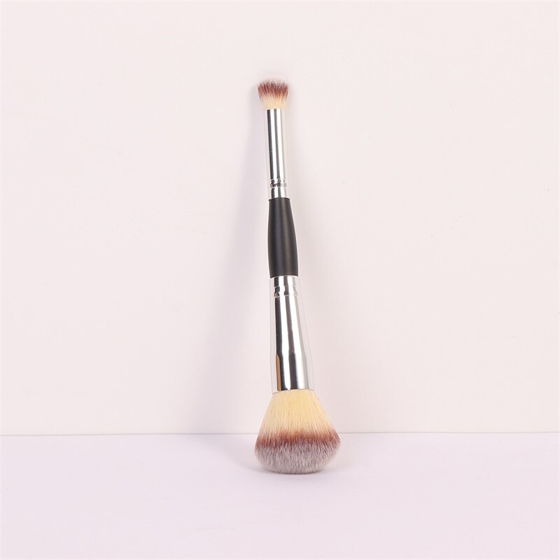 1 Pincel de Base com Cabeça Oblíqua para Pó, Corretivo e Base Líquida - Ferramentas Profissionais de Beleza e Cosméticos