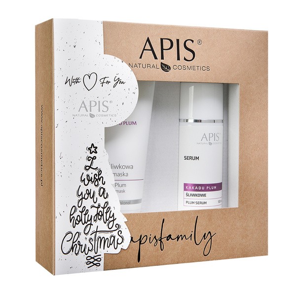 Apis Zestaw Świąteczny Kakadu plum, śliwkowa maska, 200 ml + serum śliwkowe, 100 ml