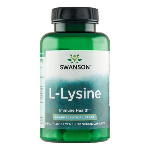 Swanson AjiPure L-Lizyna, 500 mg, kapsułki, 90 szt.