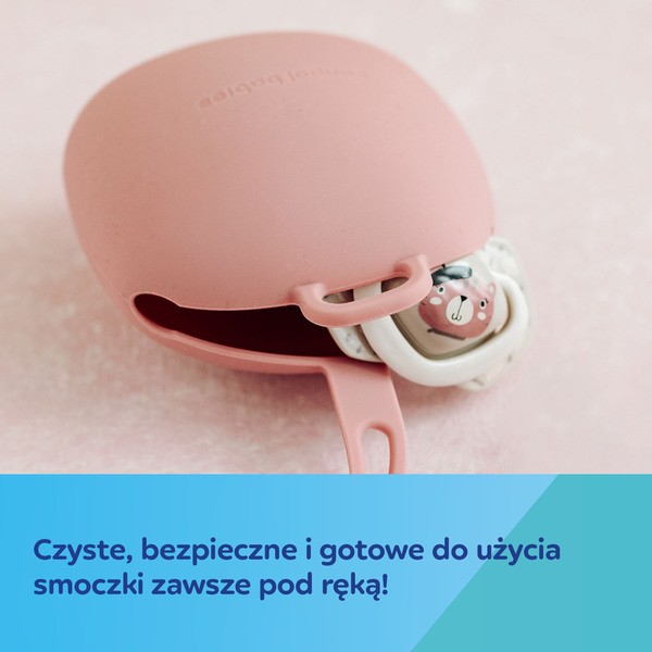 Canpol babies, silikonowe etui na smoczki, beżowe, 1 szt.