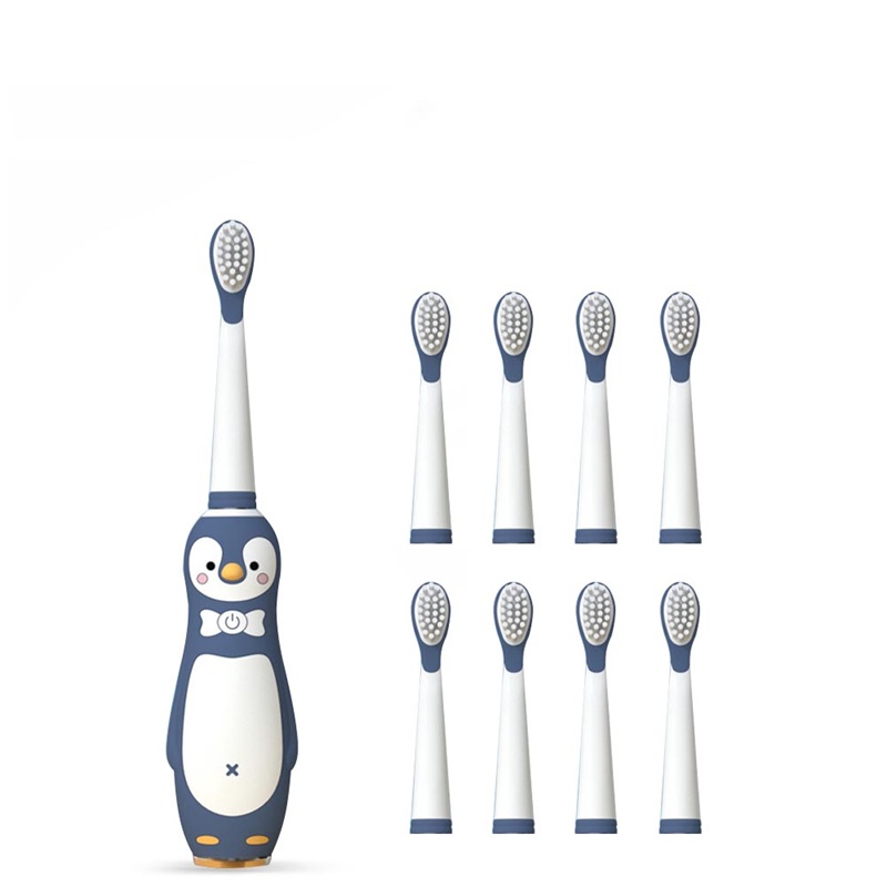 Szczoteczka elektryczna dla dzieci z 3 trybami pracy, z akumulatorem USB, miękka, dla dzieci w wieku 12 lat, do czyszczenia jamy ustnej