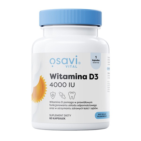 Osavi Witamina D3 4000 IU, kapsułki, 60 szt.