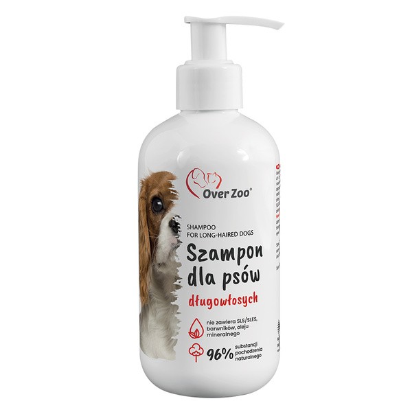 Over Zoo, szampon dla psów długowłosych, 250 ml