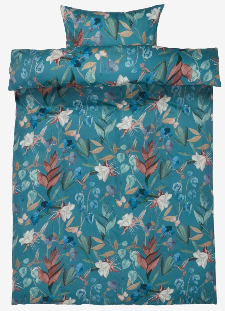 BERTHA plus BERTHA satin sengetøj 140x200 marineblå