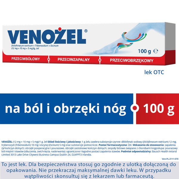 Venożel, żel, 100 g
