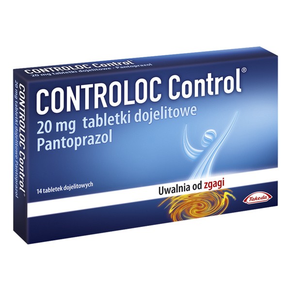 Controloc Control, 20 mg, tabletki dojelitowe, 14 szt.