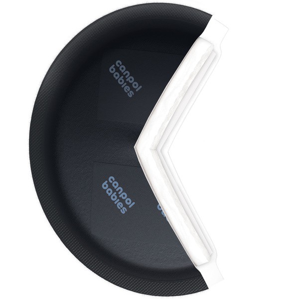 Canpol Babies, oddychające ultrachłonne wkładki laktacyjne 3D, czarne, 60 szt. (50 szt. + 10 szt.)