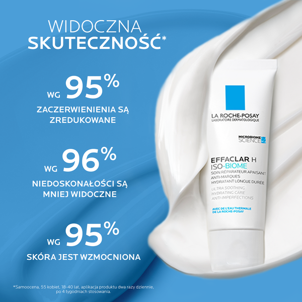 La Roche-Posay Effaclar H ISO-Biome, krem nawilżający do twarzy, 40 ml