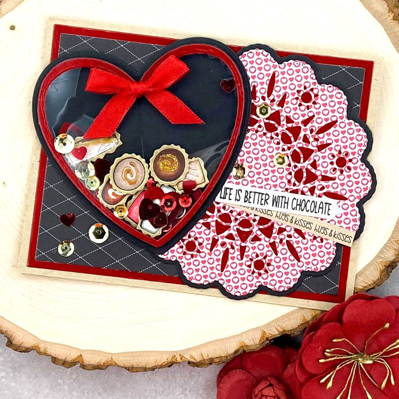 heartchocolates2stamp Clear Stamp  DOUBLE SET