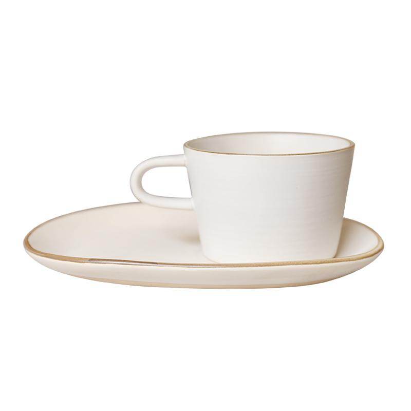 Filiżanka do kawy i spodek Nodic Bone China Espresso Kopjes wielokrotnego użytku filiżanka i spodek porcelana Koffie Beker Home Drinkware OO50BD
