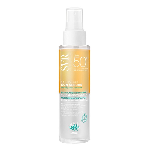 SVR Sun Secure Eau Solaire, dwufazowy ochronny spray przeciwsłoneczny SPF50+, 100 ml