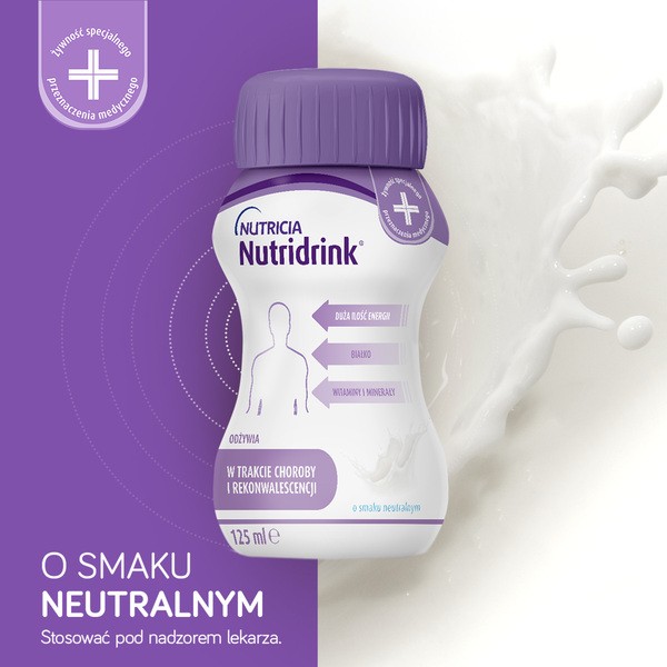 Nutridrink, smak neutralny, płyn,  4 x 125 ml