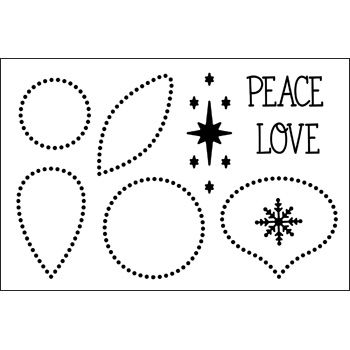 Charming Christmas 3 Clear Stamps Set of 9