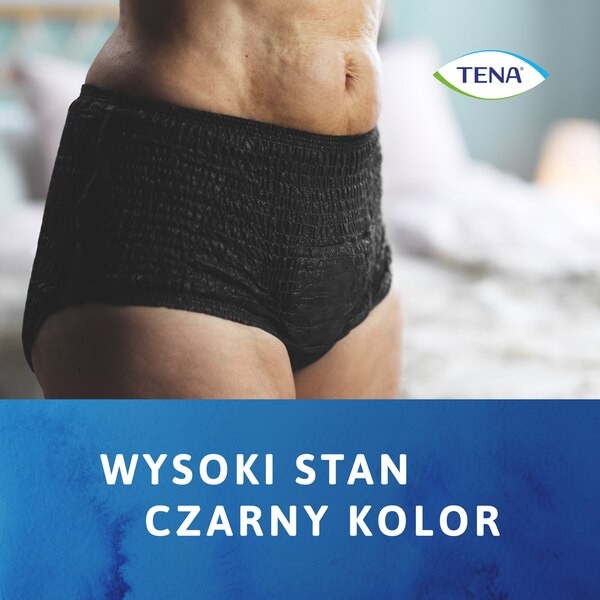 Tena Lady Pants Plus, majtki chłonne, Black, rozmiar M, 30 szt.