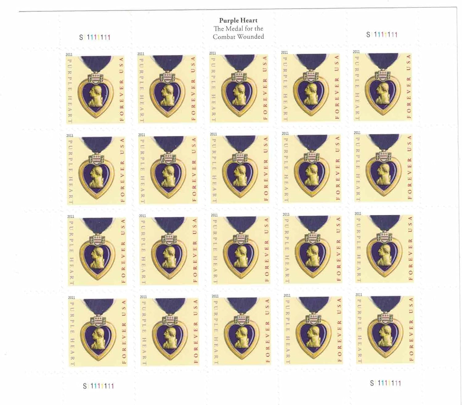 2019 US Purple Heart Forever Stamps