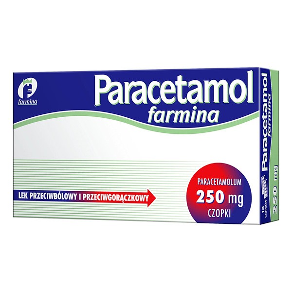 Paracetamol Farmina, 250 mg, czopki, 10 szt.