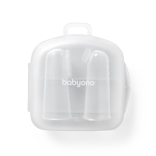 BabyOno, szczoteczki do zębów dla niemowląt, na palec, 2 szt.